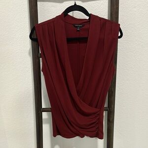 Banana Republic Burgundy Drape Top